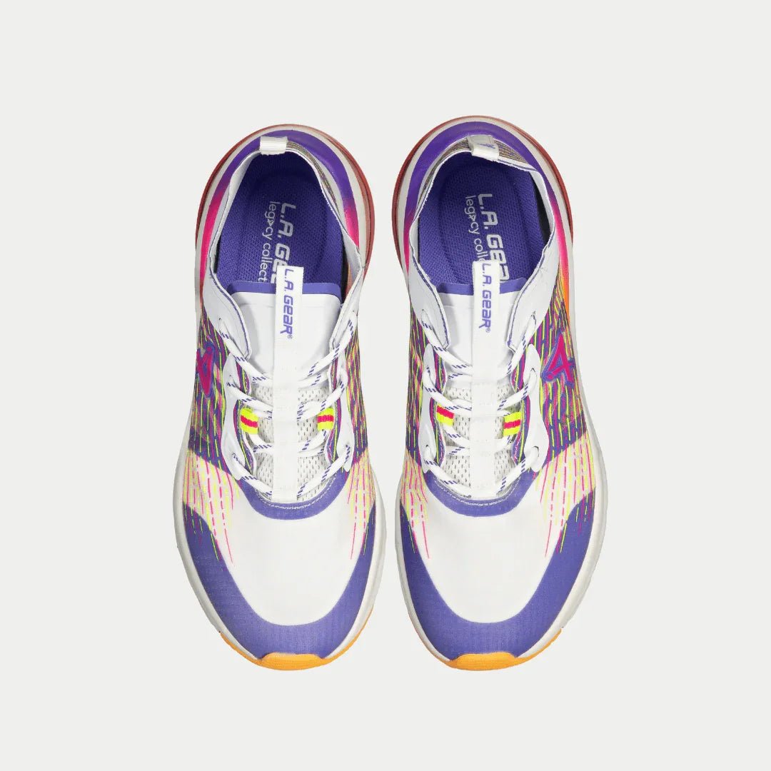 LA Gear Women's Artesia Lowtop | White x Purple x Orange - Willow & Luna