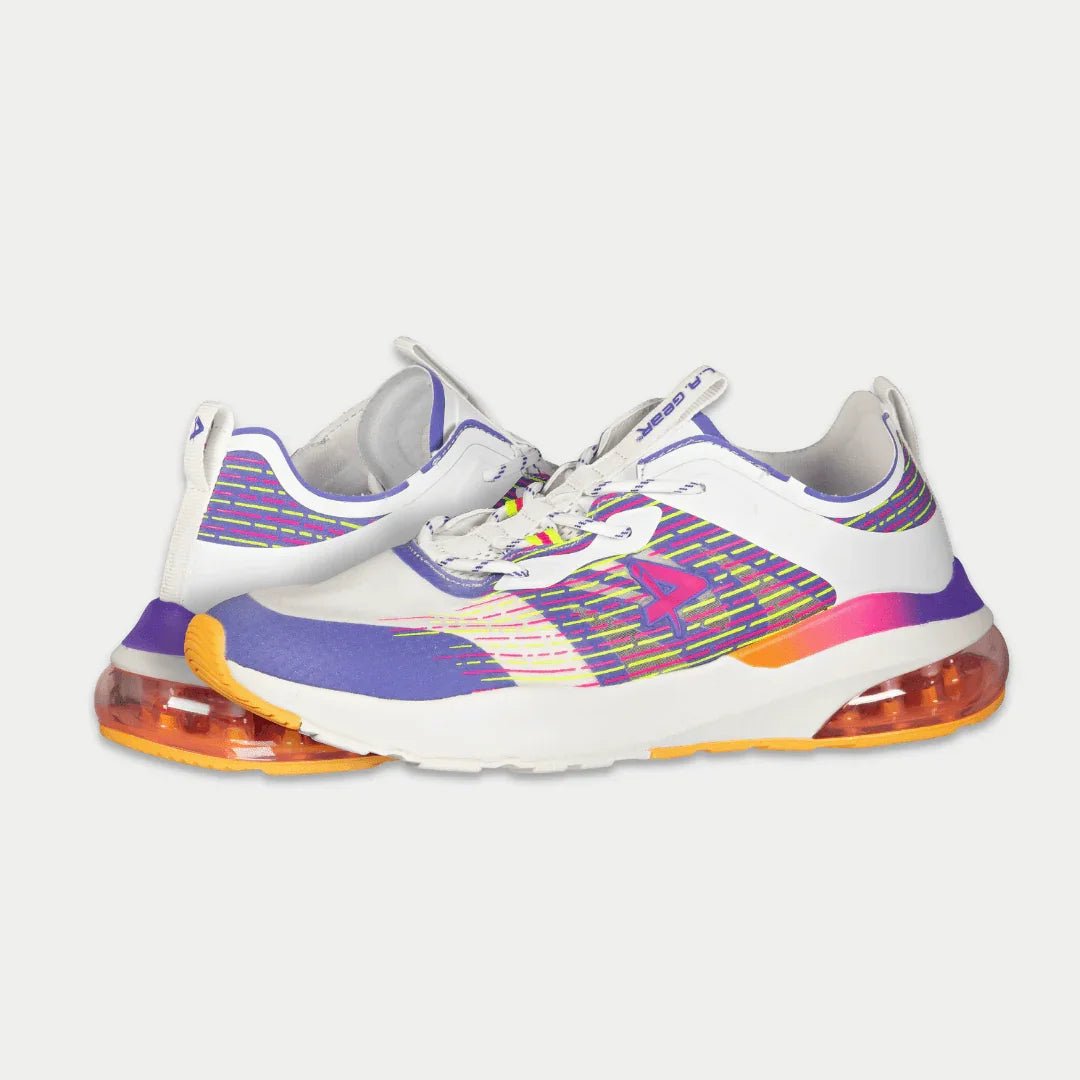 LA Gear Women's Artesia Lowtop | White x Purple x Orange - Willow & Luna