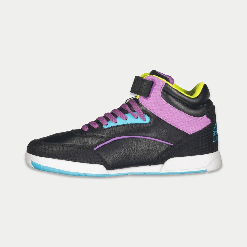 LA Gear Women's Flame Hightop | Black x Purple x Turquoise - Willow & Luna