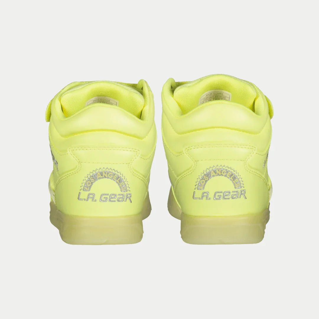 LA Gear Women’s Flame Hightop | Neon Yellow Glow - Willow & Luna