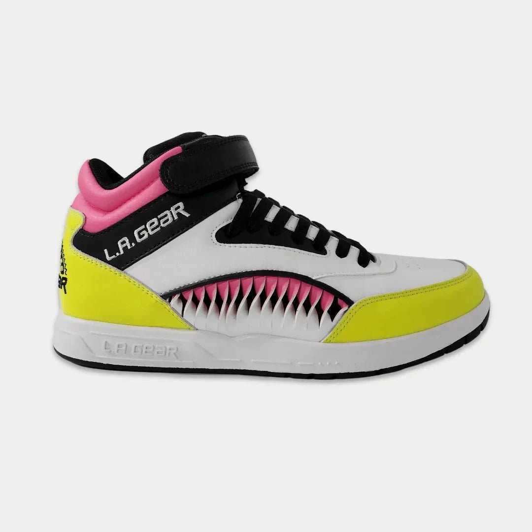 LA Gear Women's Flame Retro Hightop | Black x Pink x Lime - Willow & Luna