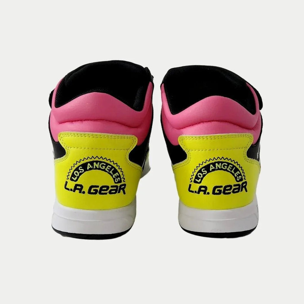 LA Gear Women's Flame Retro Hightop | Black x Pink x Lime - Willow & Luna