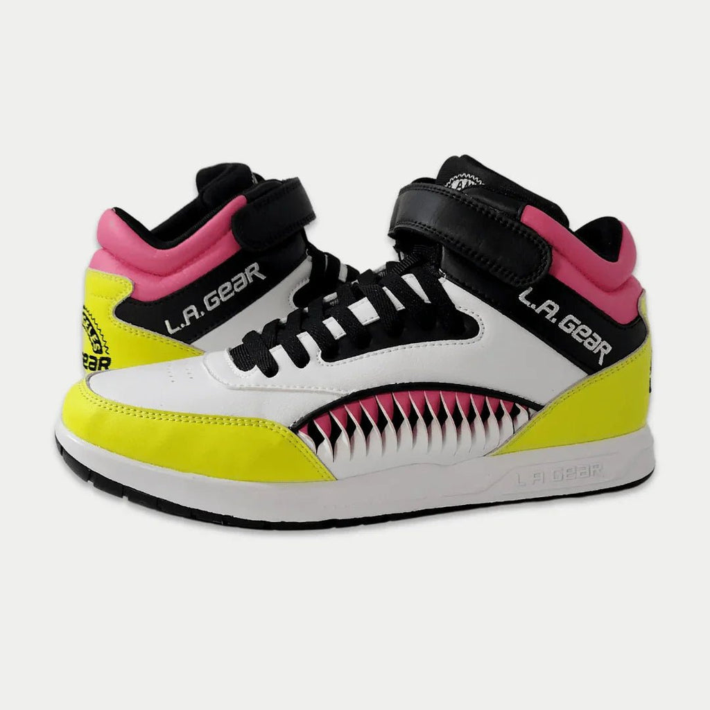 LA Gear Women's Flame Retro Hightop | Black x Pink x Lime - Willow & Luna