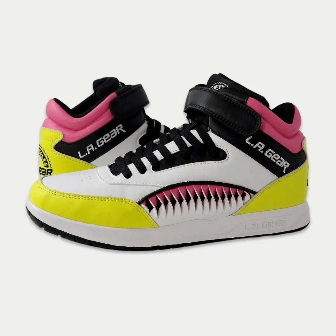 LA Gear Women's Flame Retro Hightop | Black x Pink x Lime - Willow & Luna