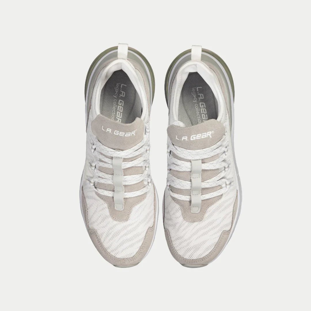 LA Gear Women's Runyon Lowtop | White x Gray - Willow & Luna