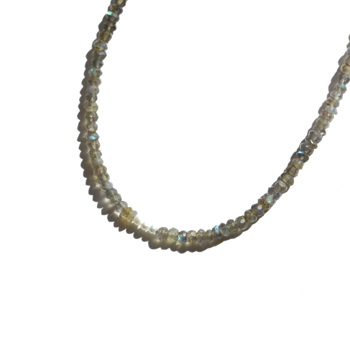 Labradorite and Pearl Beaded Necklace - Willow & Luna