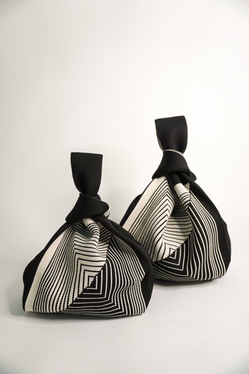 Labyrinth Black Handbag - Willow & Luna