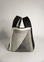 Labyrinth Black Handbag - Willow & Luna