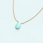 Larimar Little Gemstone Necklace - Willow & Luna