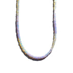 Lavender and White Opal Beaded Gemstone Necklace - Willow & Luna