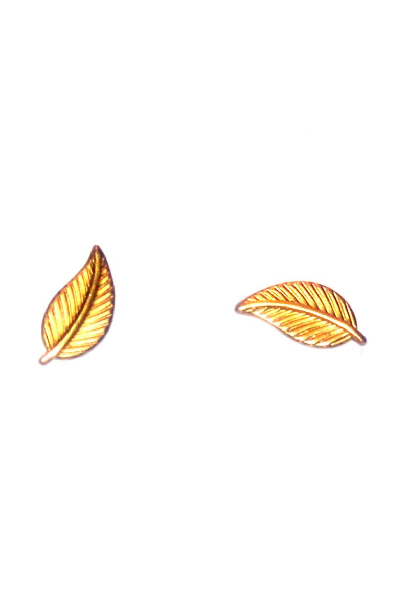 Leaf Stud Earrings - Willow & Luna
