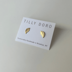Leaf Stud Earrings - Willow & Luna