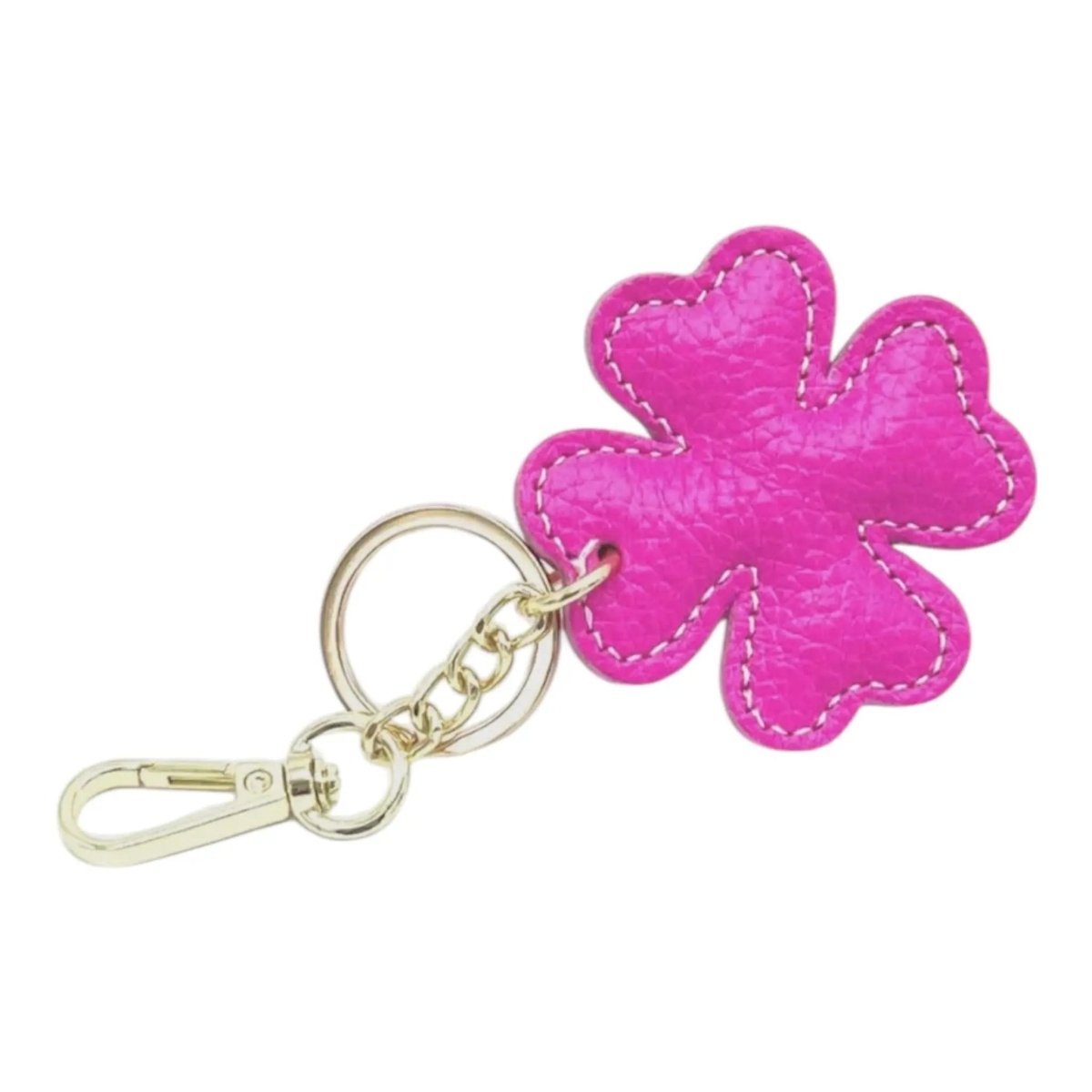 LEATHER CLOVER HANDBAG CHARM - Willow & Luna