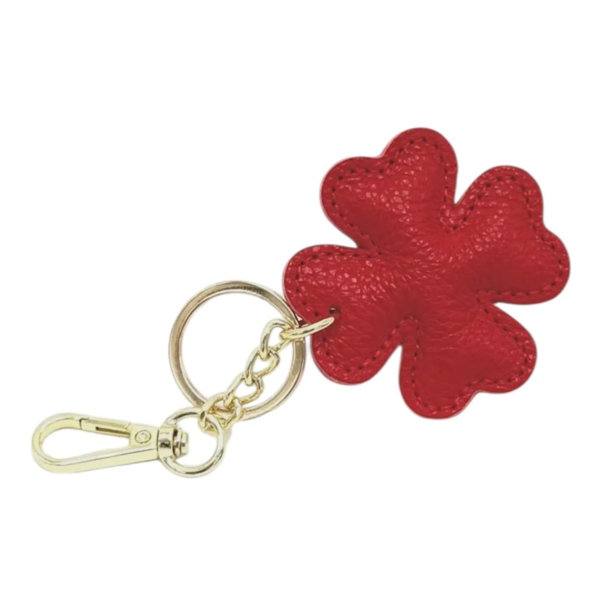 LEATHER CLOVER HANDBAG CHARM - Willow & Luna