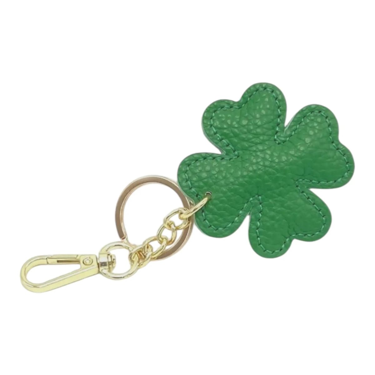 LEATHER CLOVER HANDBAG CHARM - Willow & Luna