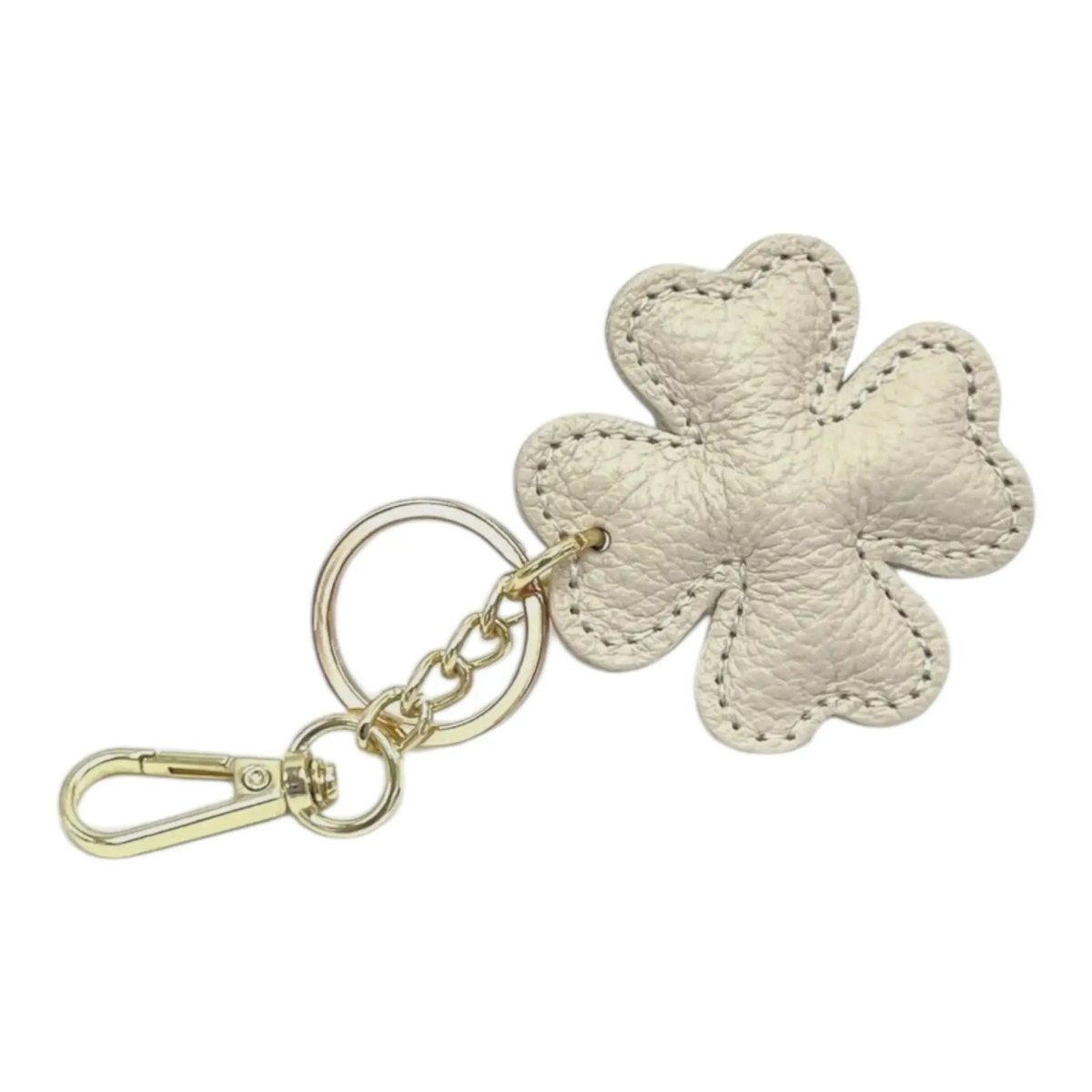 LEATHER CLOVER HANDBAG CHARM - Willow & Luna