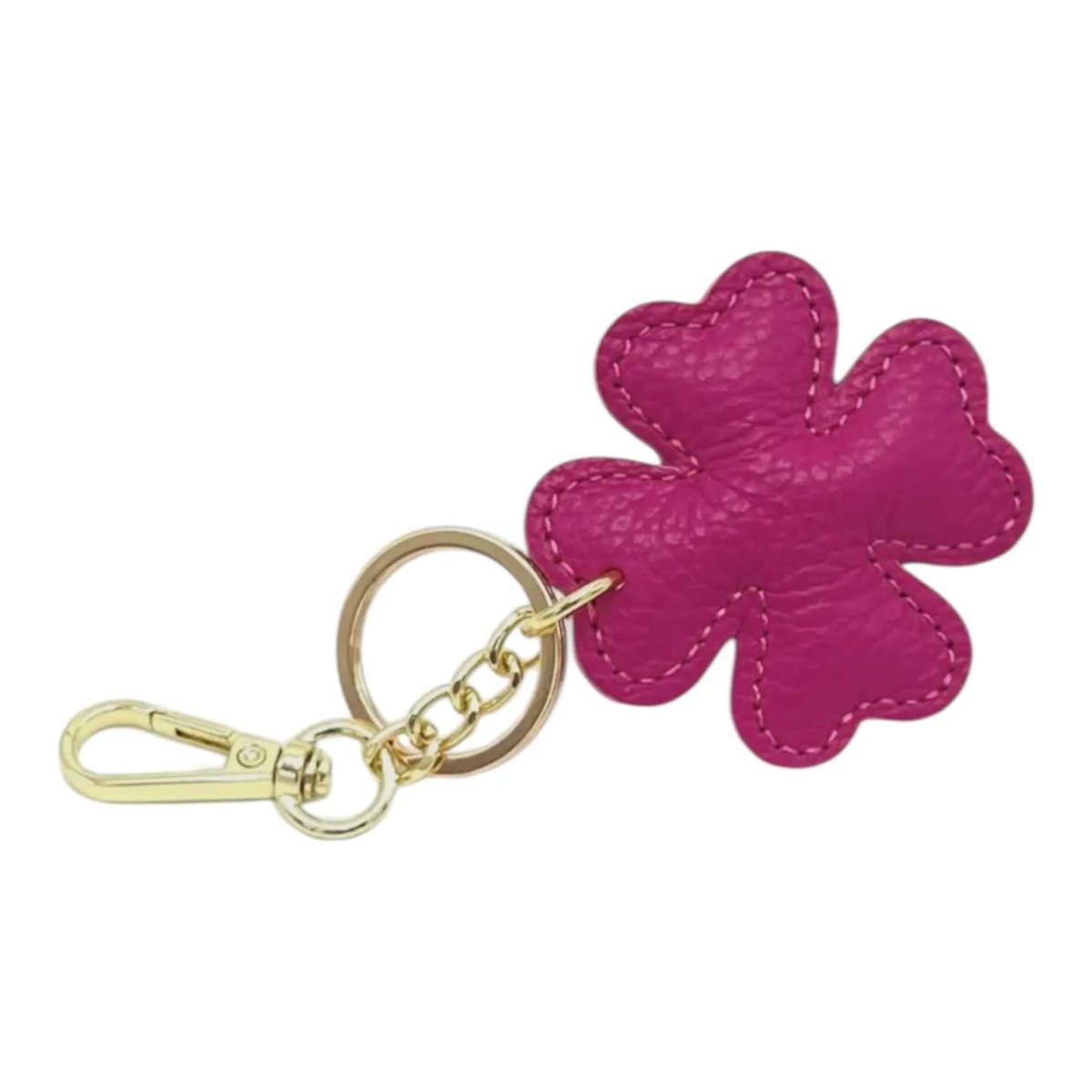 LEATHER CLOVER HANDBAG CHARM - Willow & Luna