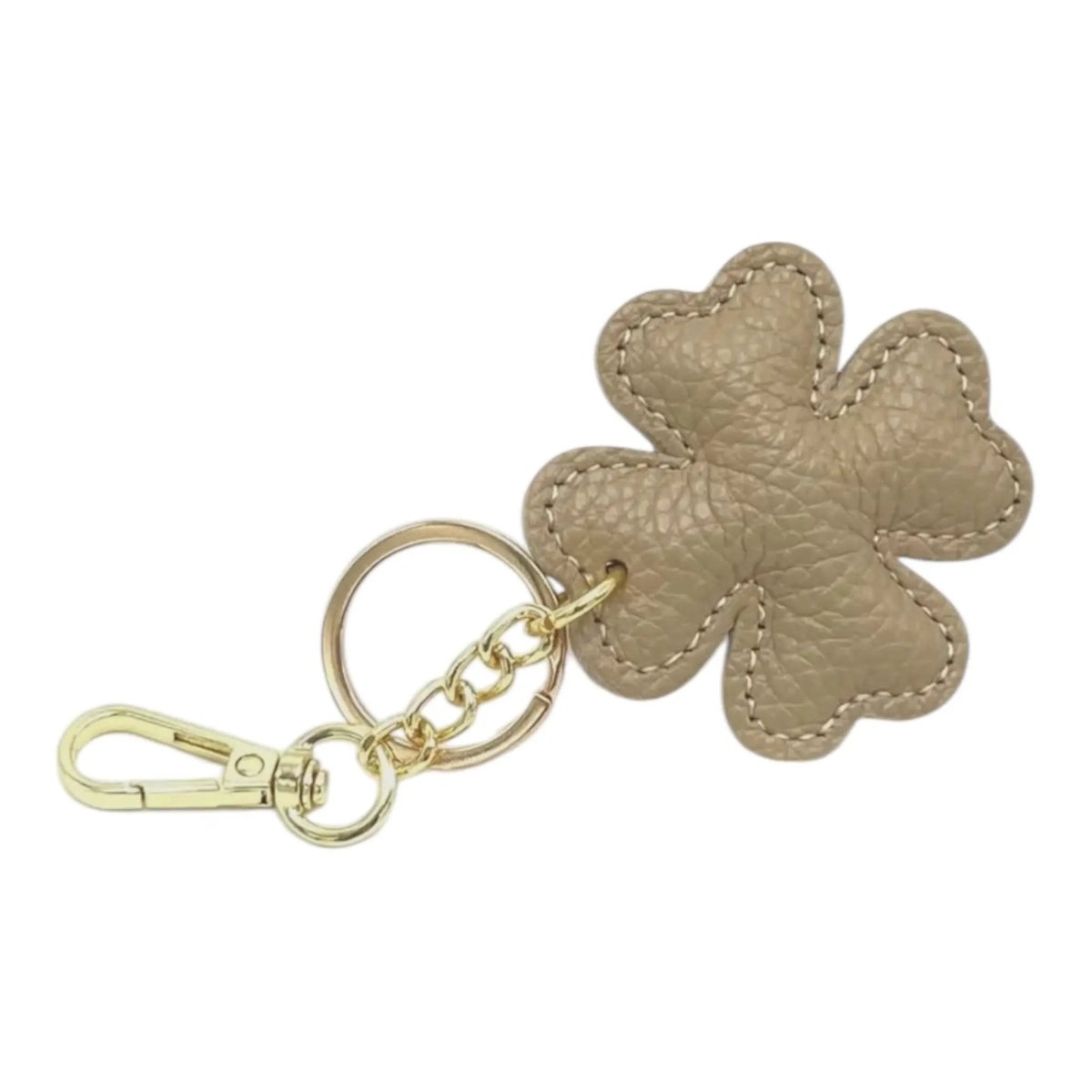 LEATHER CLOVER HANDBAG CHARM - Willow & Luna