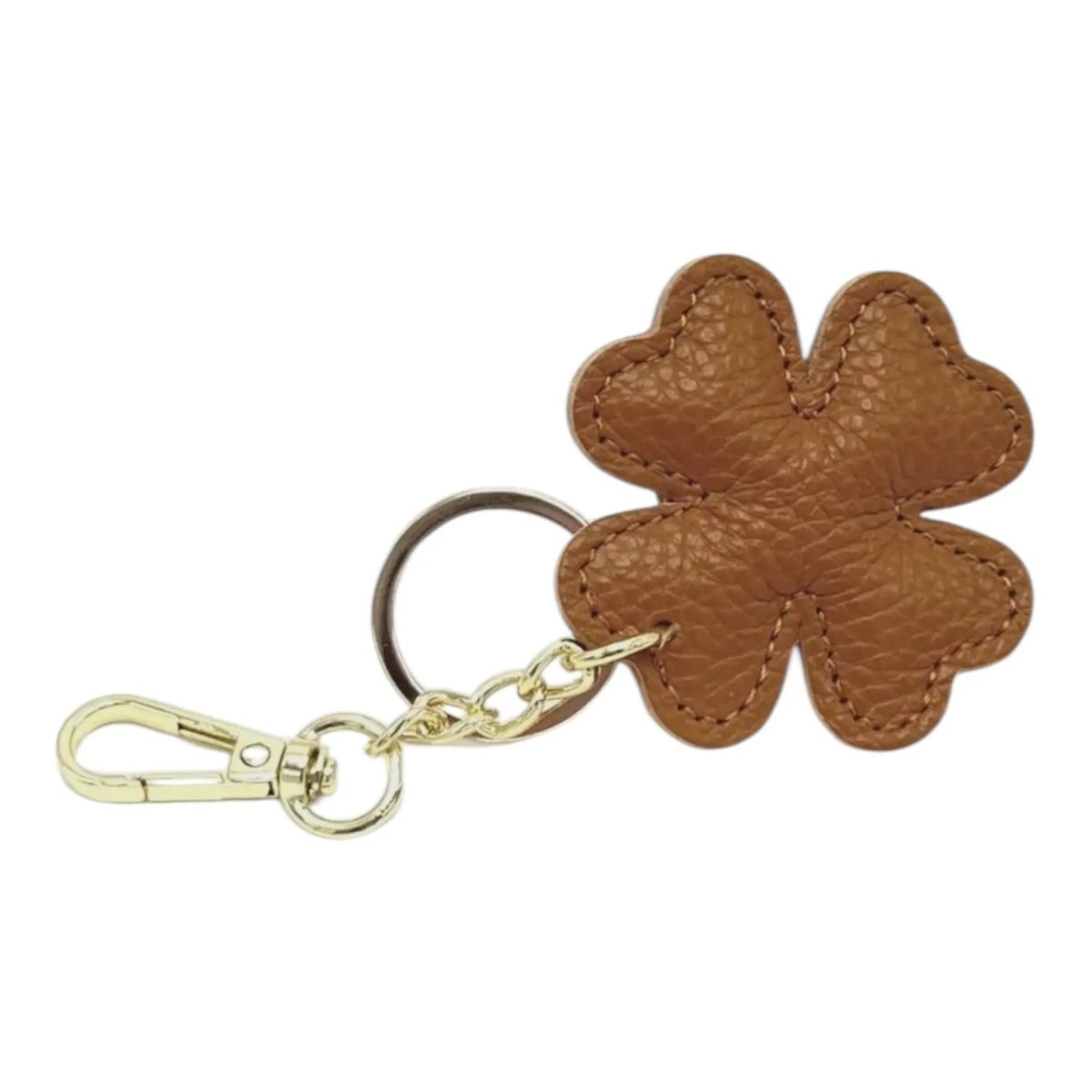 LEATHER CLOVER HANDBAG CHARM - Willow & Luna