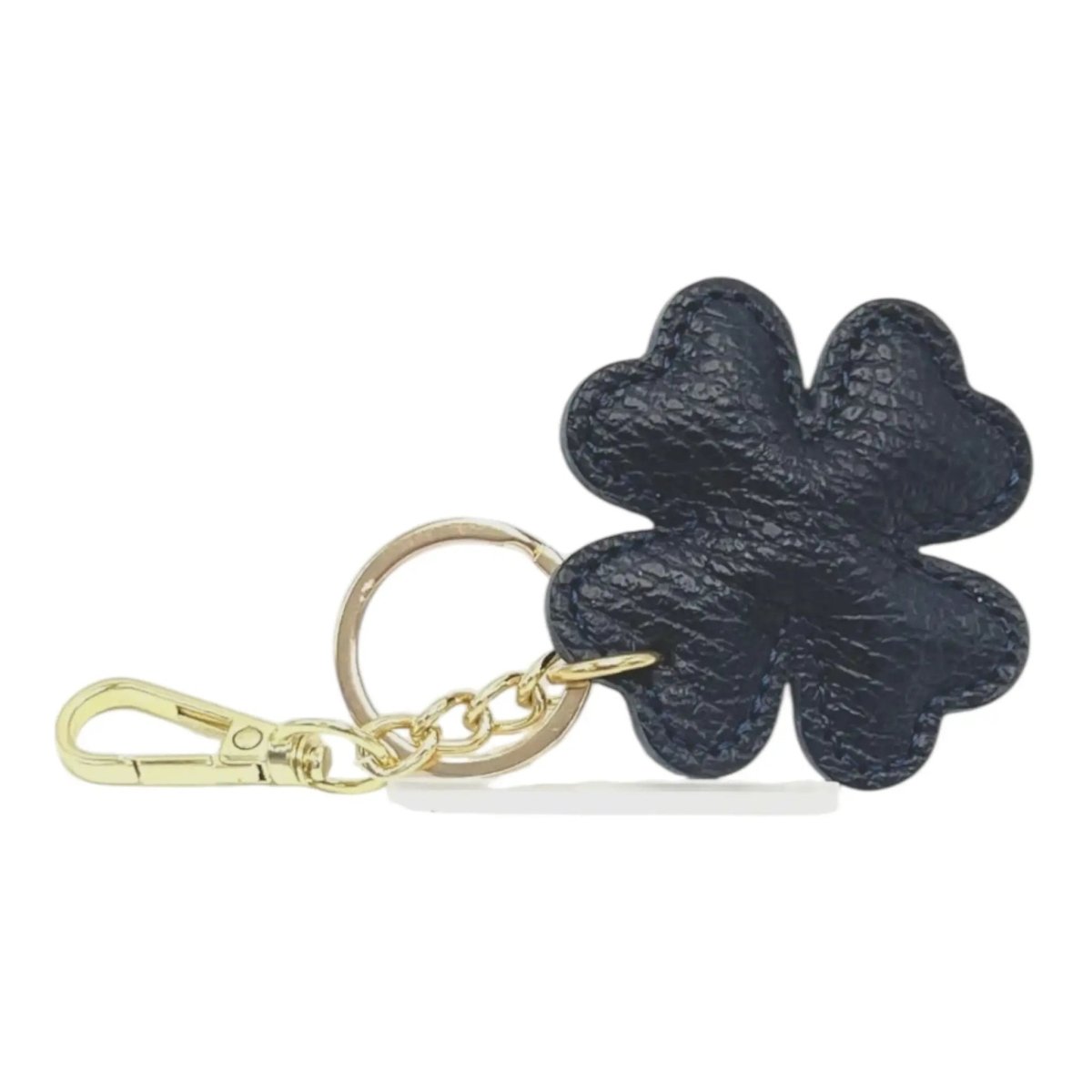 LEATHER CLOVER HANDBAG CHARM - Willow & Luna