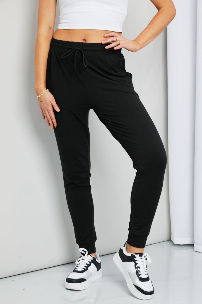 Leggings Depot Drawstring Waist Joggers - Willow & Luna