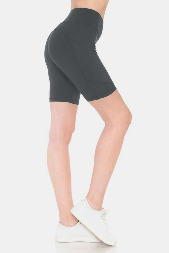 Leggings Depot Full Size High Waist Active Shorts - Willow & Luna