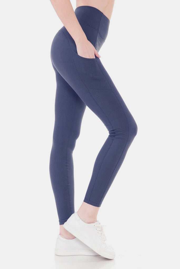 Leggings Depot High Waist Wide Waistband Leggings - Willow & Luna