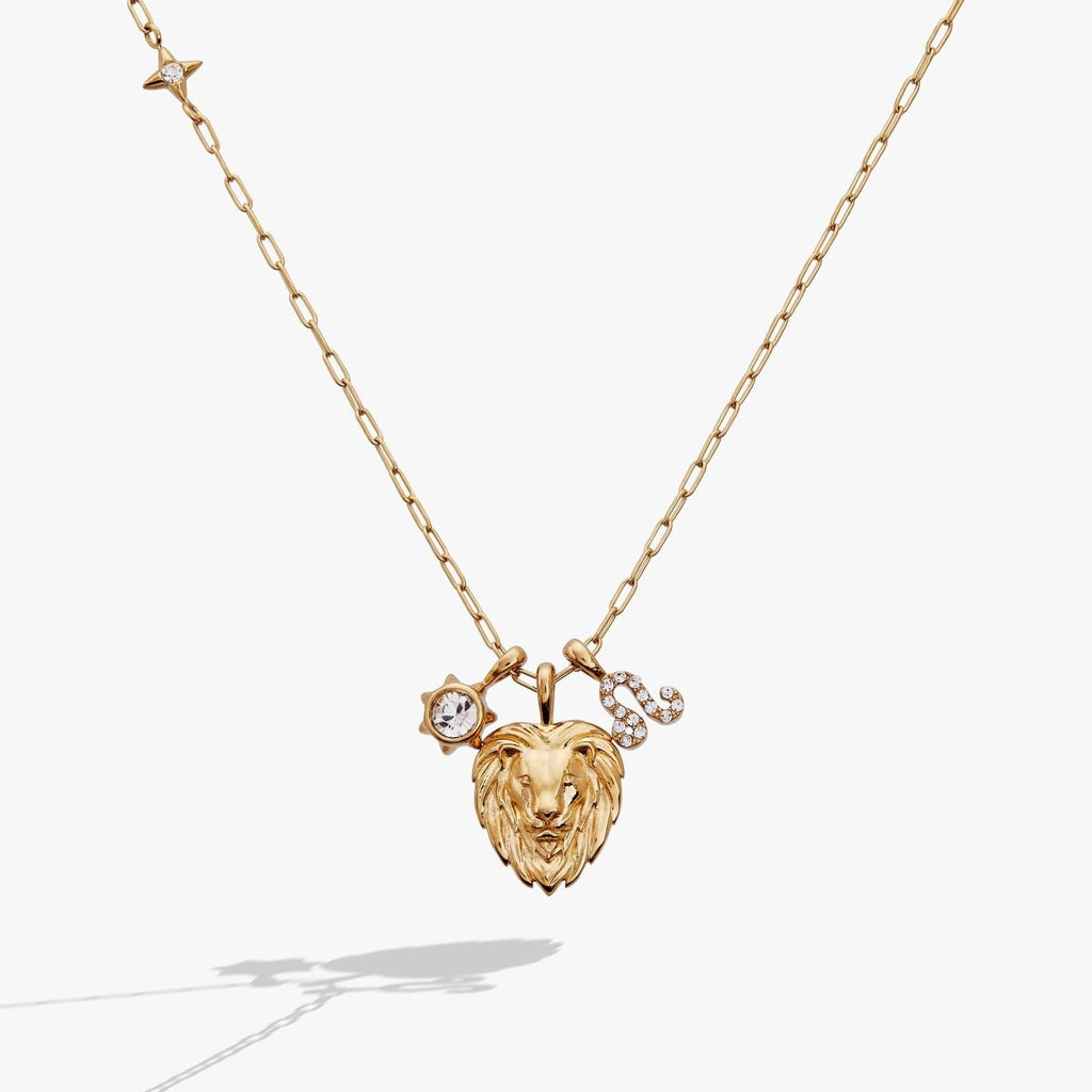 Leo Zodiac Charm Cluster Necklace - Willow & Luna