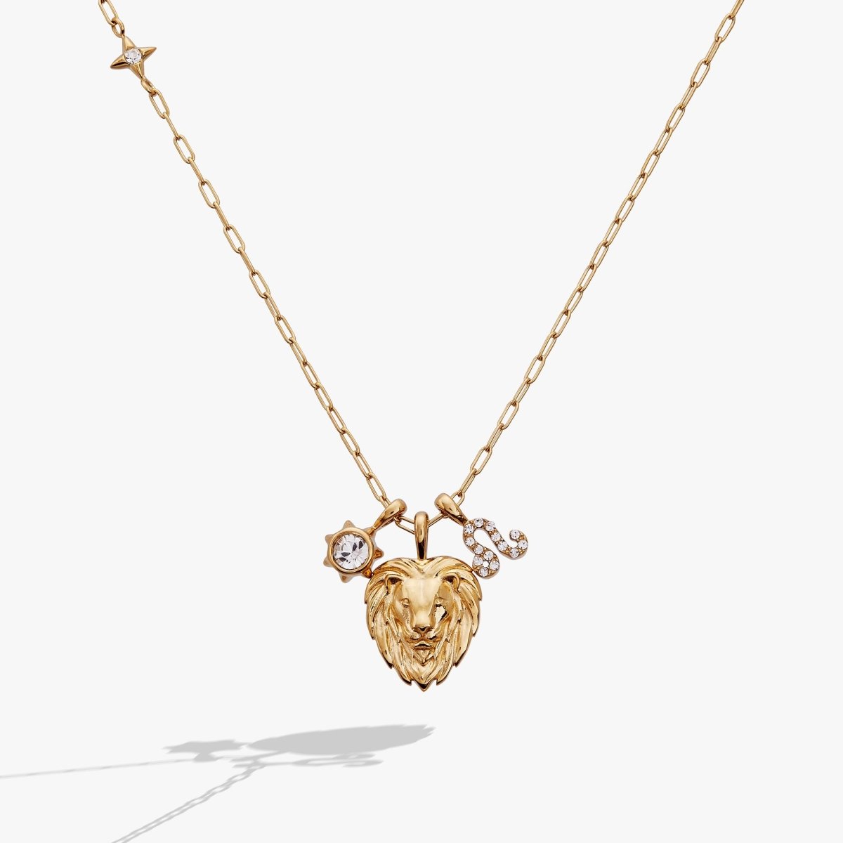 Leo Zodiac Charm Cluster Necklace - Willow & Luna