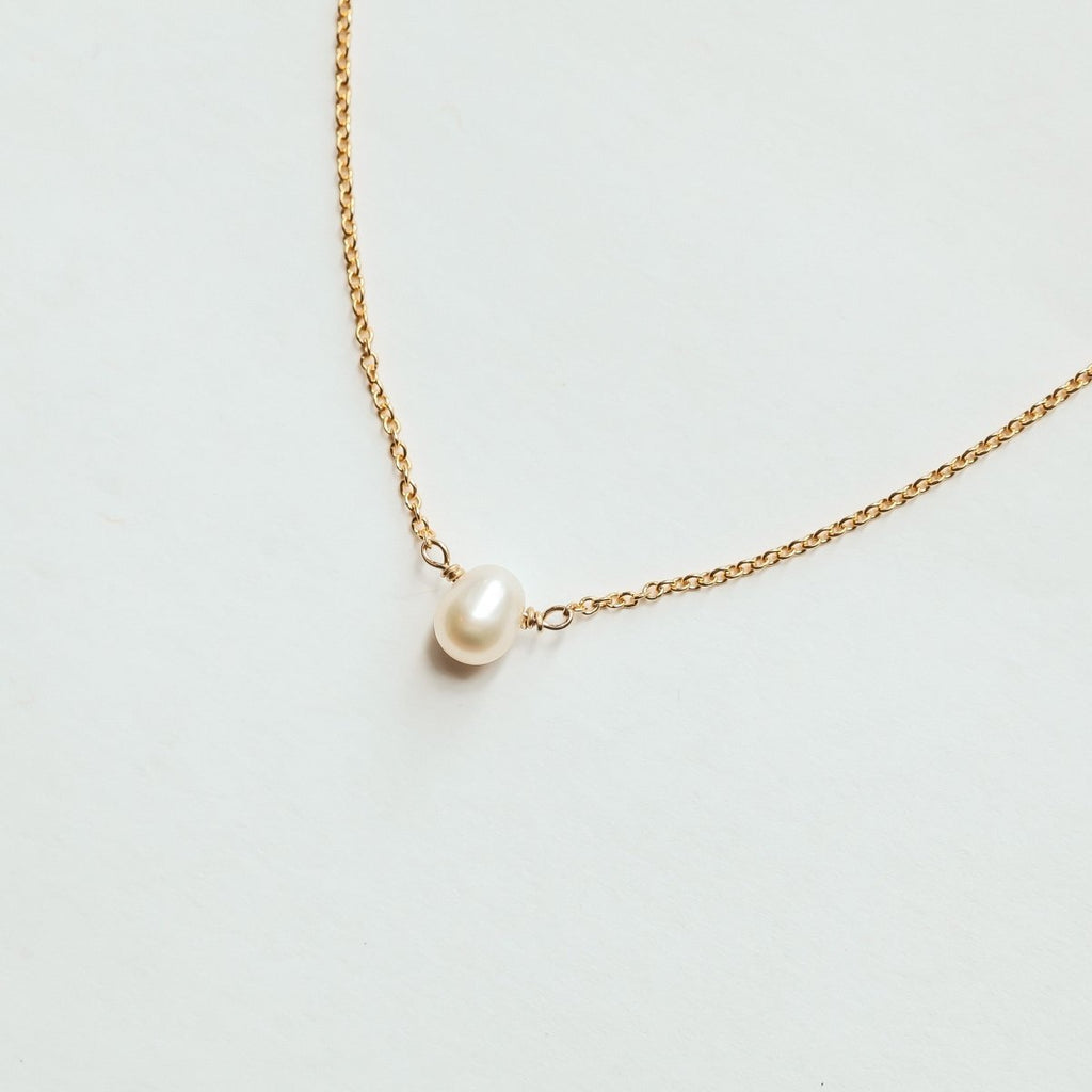 Little Pearl Necklace June Birthstone - Willow & Luna