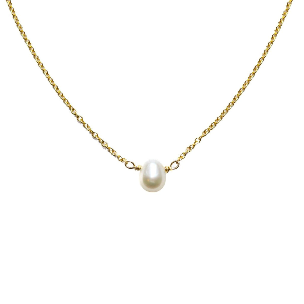 Little Pearl Necklace June Birthstone - Willow & Luna