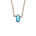 London Blue Topaz Little Gemstone Necklace - Willow & Luna