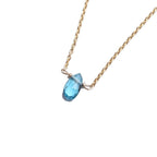 London Blue Topaz Little Gemstone Necklace - Willow & Luna