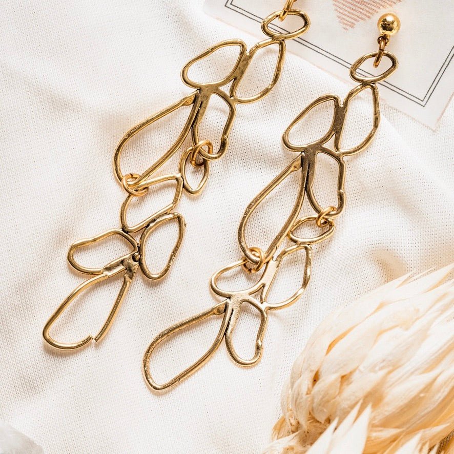 long moss earring - Willow & Luna