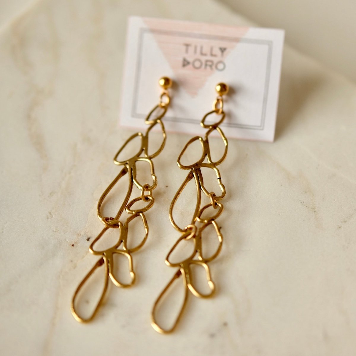 long moss earring - Willow & Luna