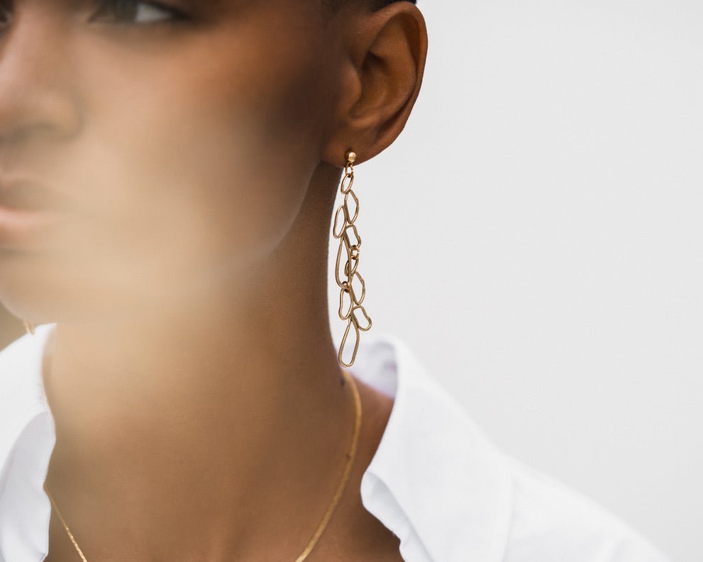 long moss earring - Willow & Luna
