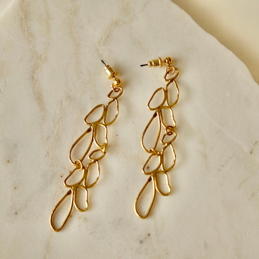 long moss earring - Willow & Luna