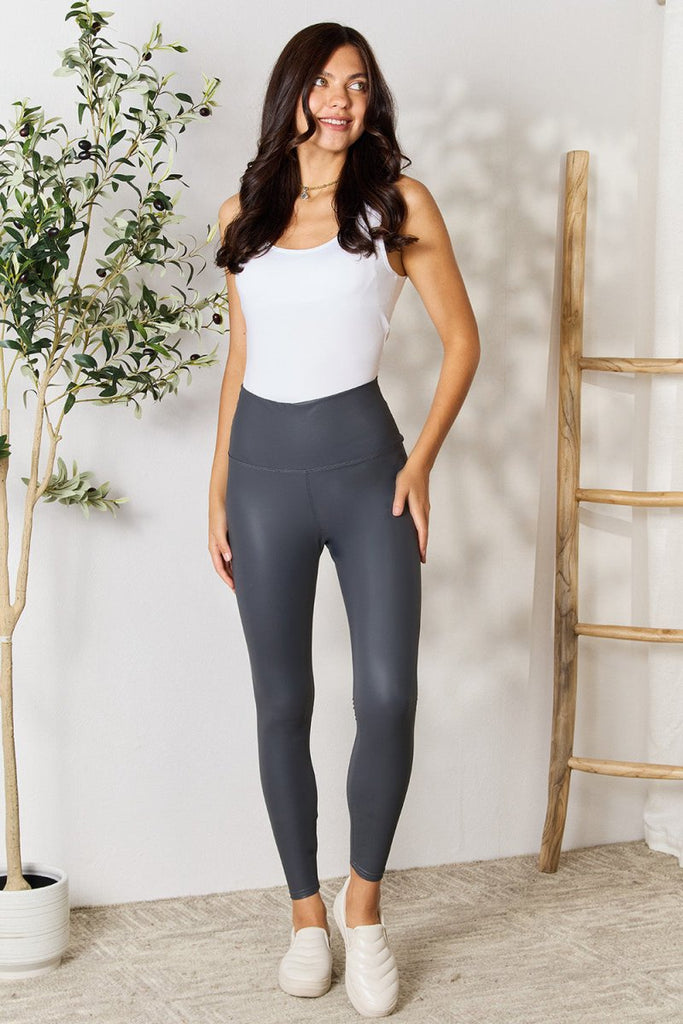 LOVEIT Full Size Wide Waistband High Waist Leggings - Willow & Luna