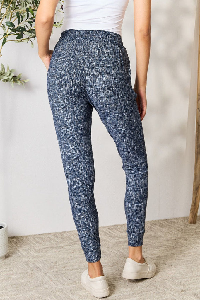 LOVEIT Heathered Drawstring Leggings with Pockets - Willow & Luna