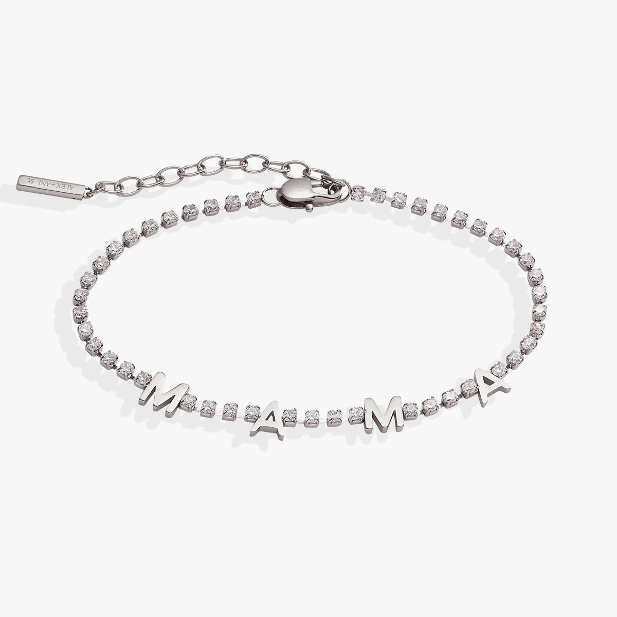 'Mama' Crystal Tennis Bracelet - Willow & Luna