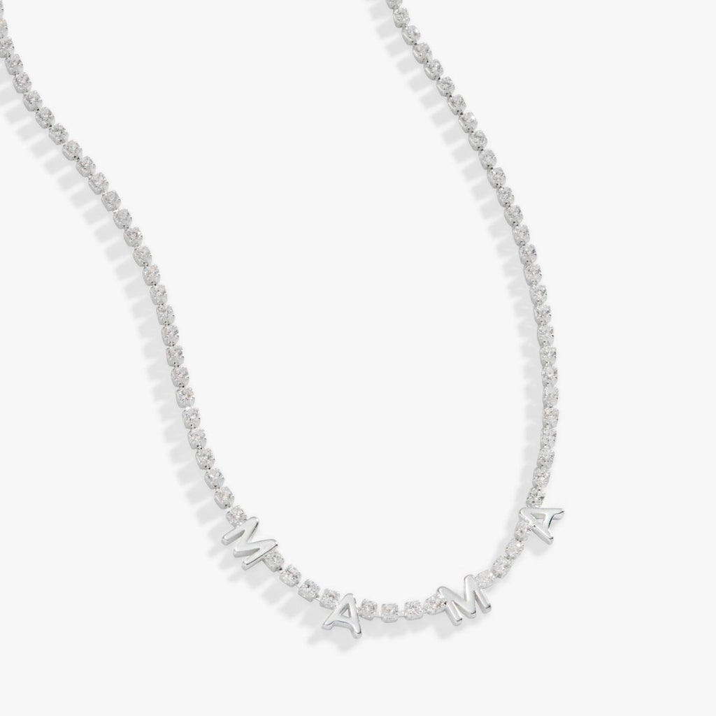 Mama Crystal Tennis Necklace - Willow & Luna