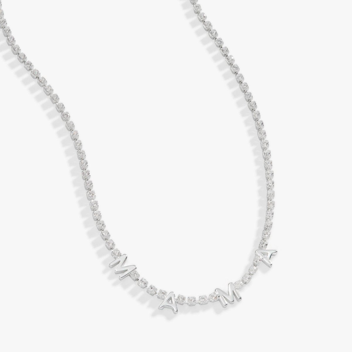 Mama Crystal Tennis Necklace - Willow & Luna