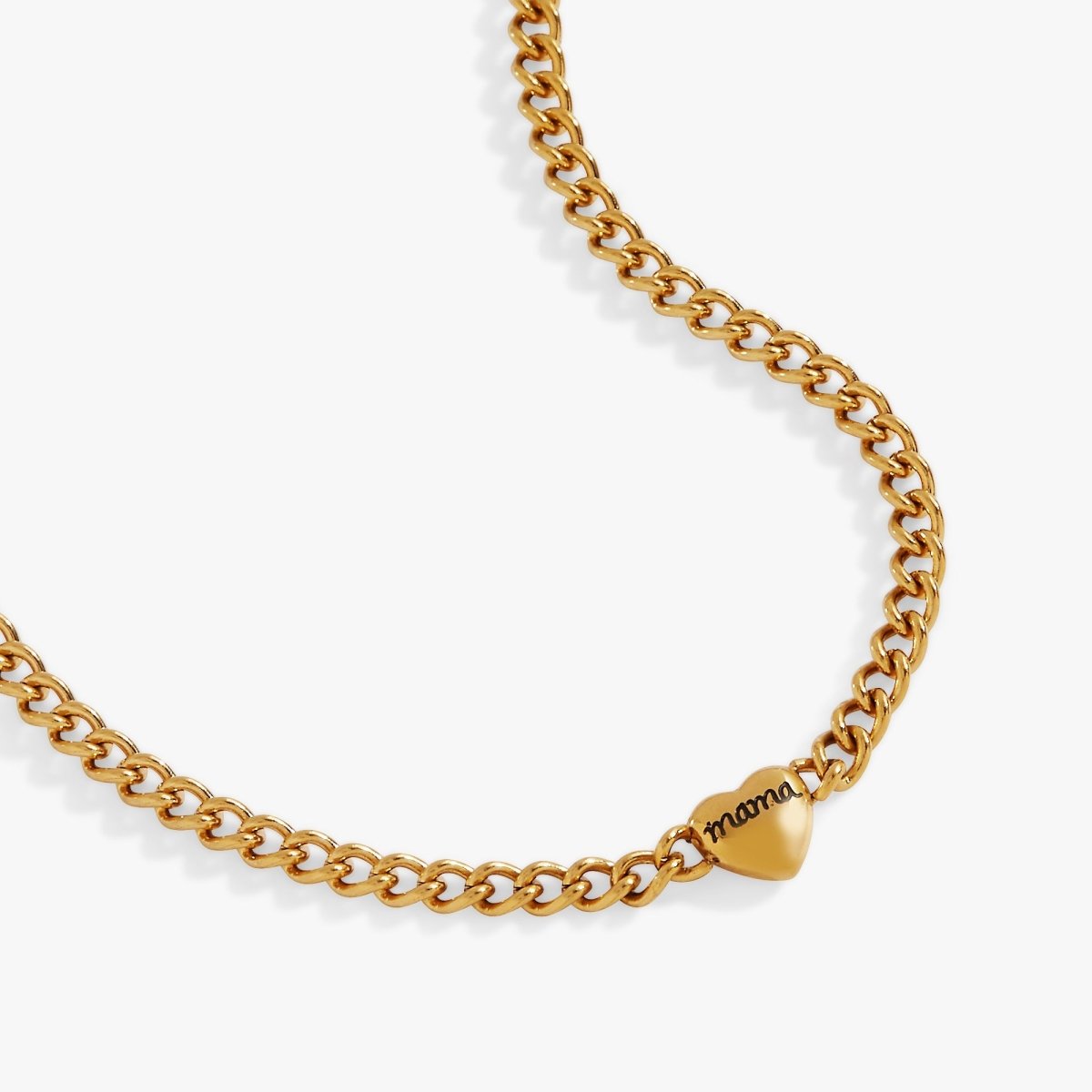 Mama Curb Chain Necklace - Willow & Luna
