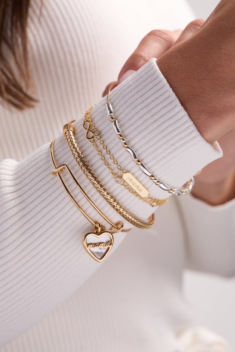 Mamá Infinity Chain Double Strand Bracelet - Willow & Luna