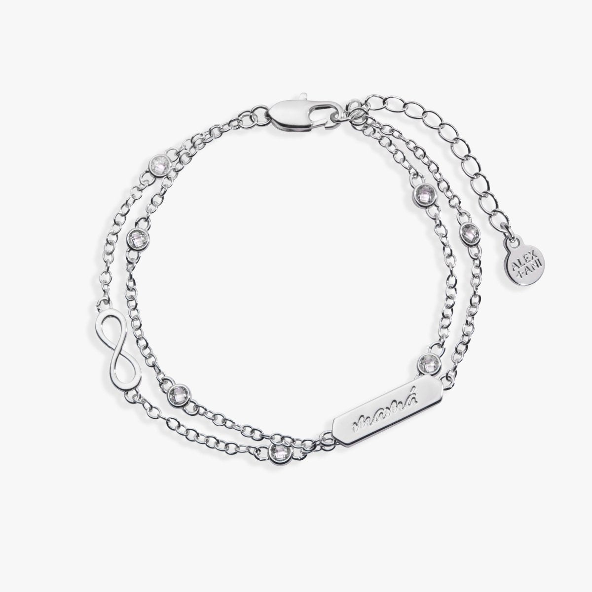 Mamá Infinity Chain Double Strand Bracelet - Willow & Luna