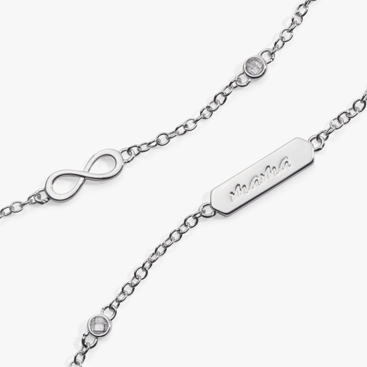 Mama Infinity Chain Double Strand Bracelet - Willow & Luna