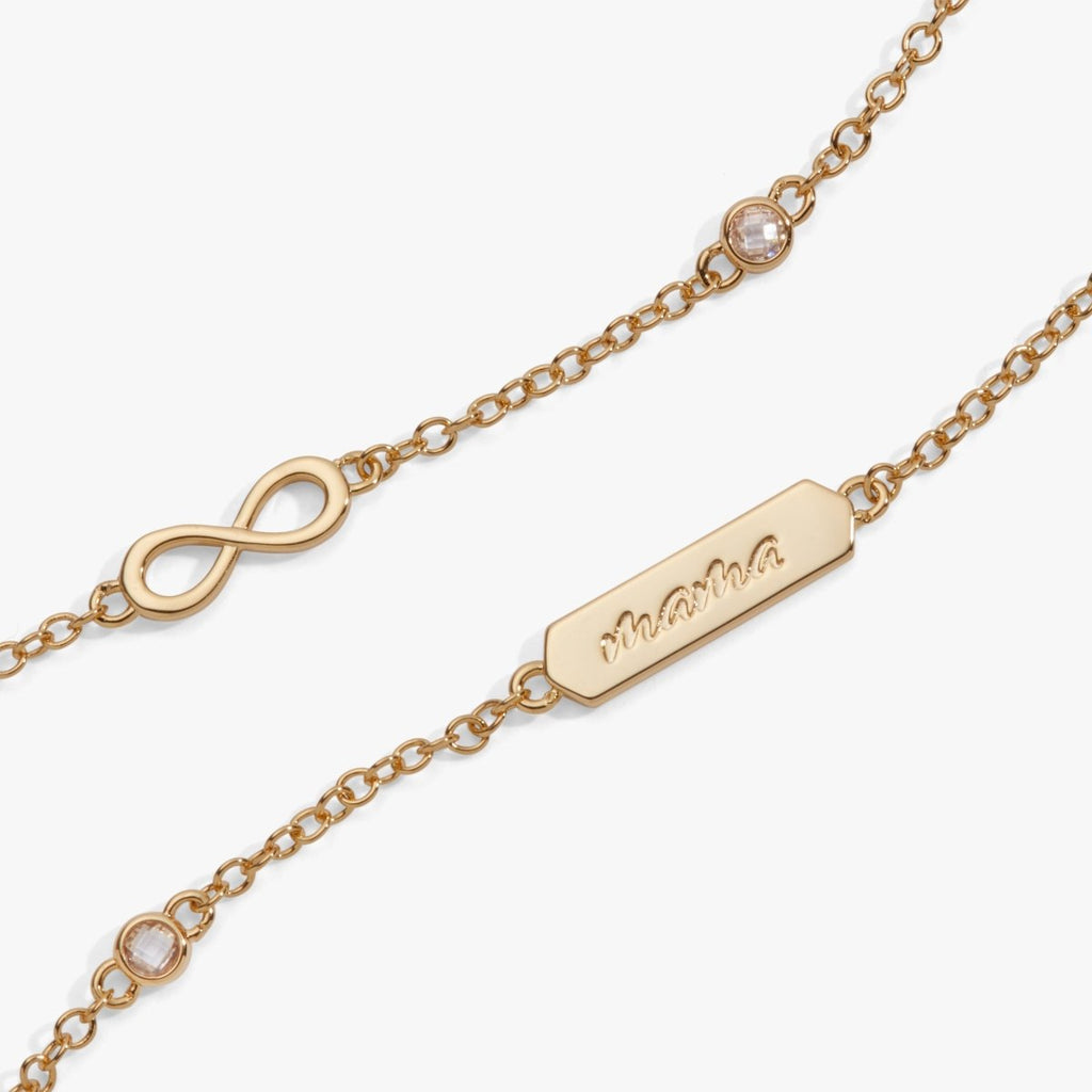 Mama Infinity Chain Double Strand Bracelet - Willow & Luna