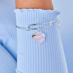 'Mama Needs Coffee' Charm Bangle Bracelet - Willow & Luna