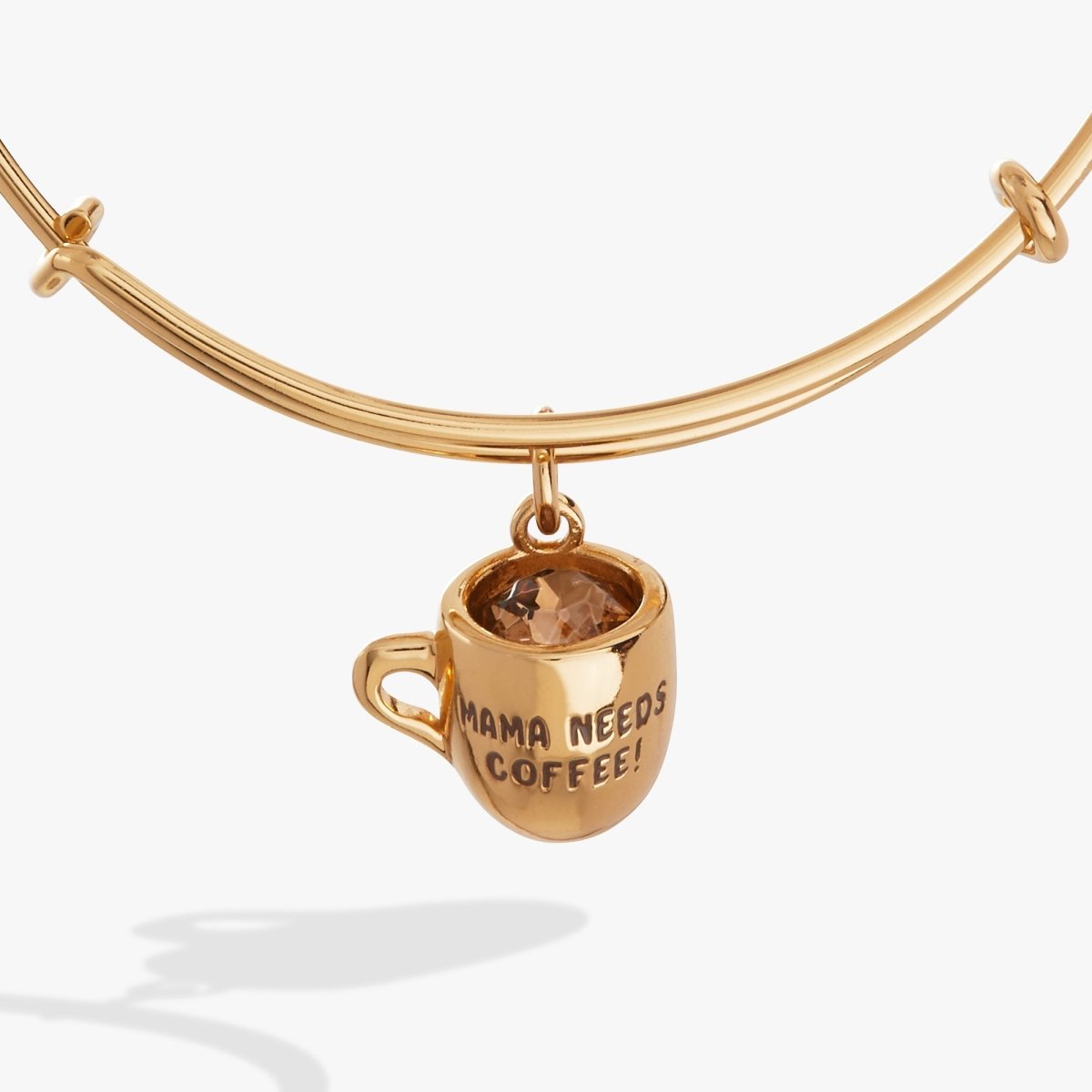 'Mama Needs Coffee' Mug Charm Bangle - Willow & Luna