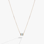 March Birthstone Precious Pendant Necklace